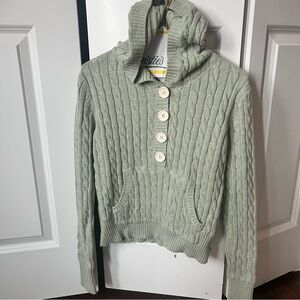 Polo Jeans Ralph Lauren Sage Cable Knit pullover Sweater kids sz L